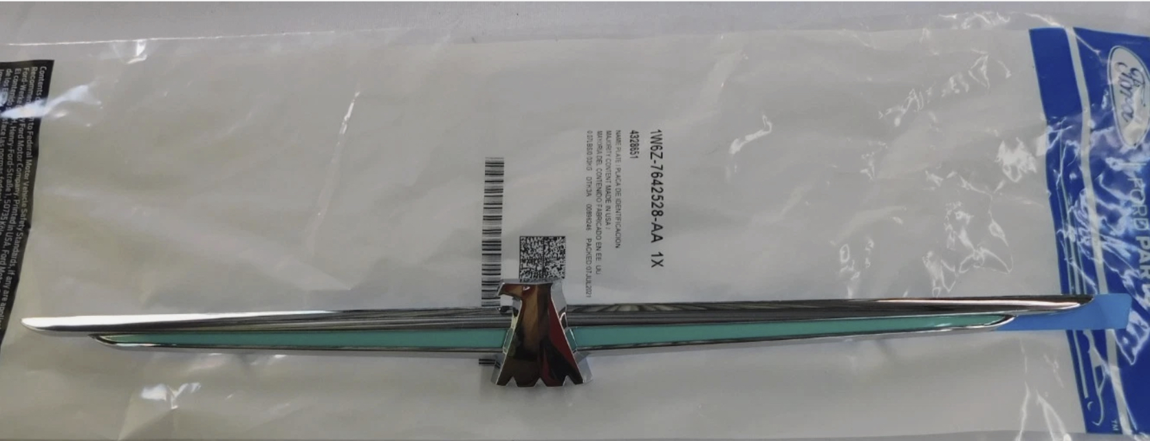 2002 to 2005 Ford Thunderbird Trunk Emblem