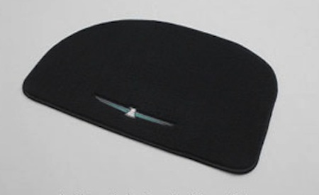 2002 to 2005 Ford Thunderbird Embroidered Trunk Floor Mat in Charcoal Gray