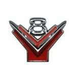 Thunderbird 'Y' Block V8 Emblem - Set of Two