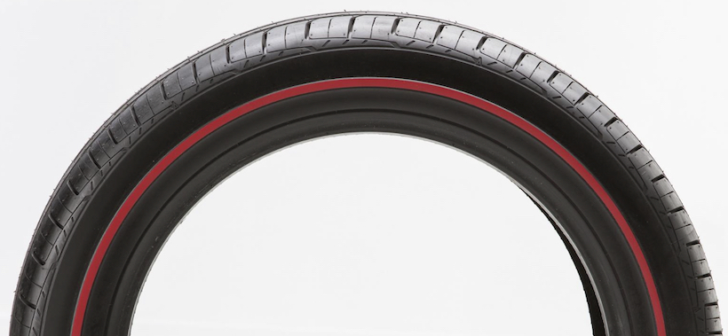 Side Profile Red Lined Tires for 2002 Ford Thunderbird
