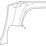 2002 Thunderbird OEM Quarter Molding - 2W6Z7631013BAA