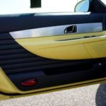 2002 Thunderbird OEM Interior Door Panel - Black w/ Yellow Inserts 1W6Z7623943AAB