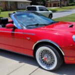 2005 Thunderbird With Wire Wheels, Side Accent Trim, Hood Scoop Trim, Headlight Visors, Classic Tonneau and Wheel Well trim