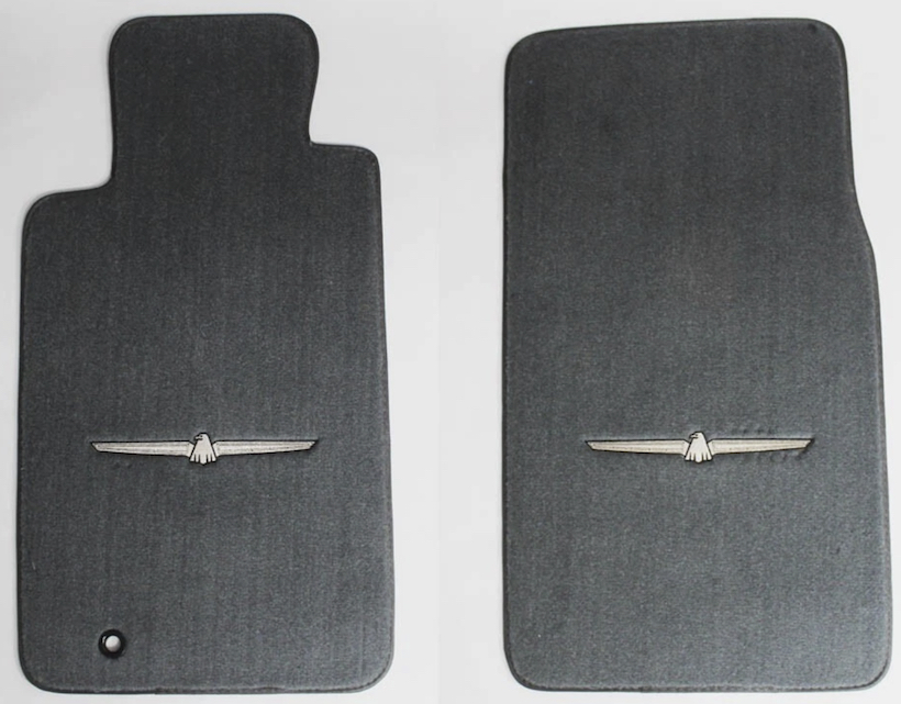 2002 to 2005 TBird OEM Floor mats Grey with Logo